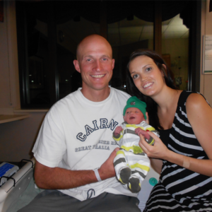 placenta previa | CU Medicine OB-GYN East Denver (Rocky Mountain) | Adam and Amy with newborn son