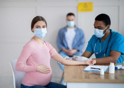 Pregnant woman receives COVID-19 vaccine | CU Medicine OB-GYN East Denver (Rocky Mountain) | Denver