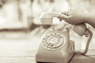 hang up the telephone, use our portal