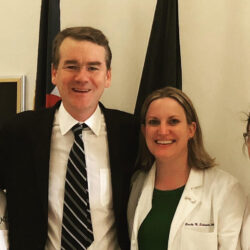 Dr. Emily Schneider met with political leaders like Colorado Senator and presidential candidate Michael Bennet to discuss women's health and physician advocacy | CU Medicine OB-GYN East Denver (Rocky Mountain) | Denver
